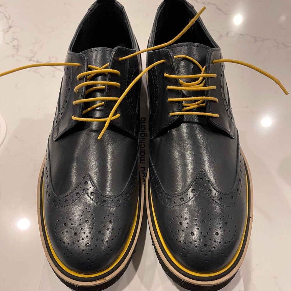 Bottega Marchigiana blue dress loafers Size 13M made in Italy NIB